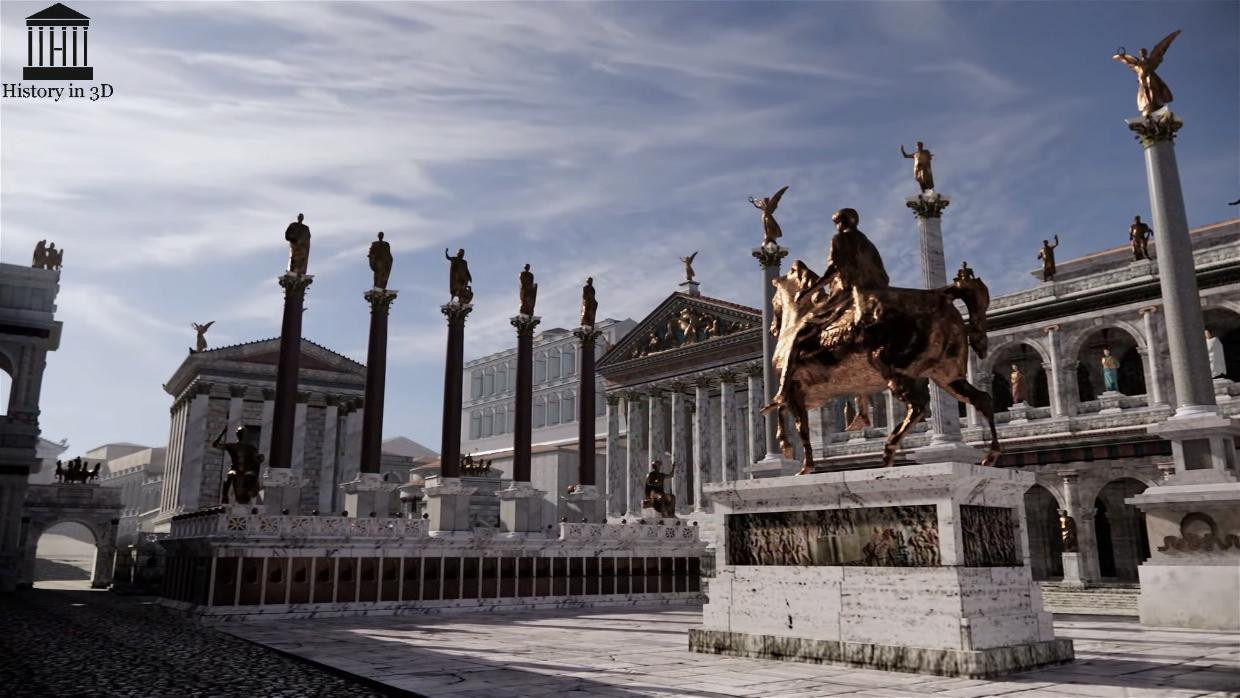 3D 그래픽으로 재현한 고대 로마 도심 이미지 #2