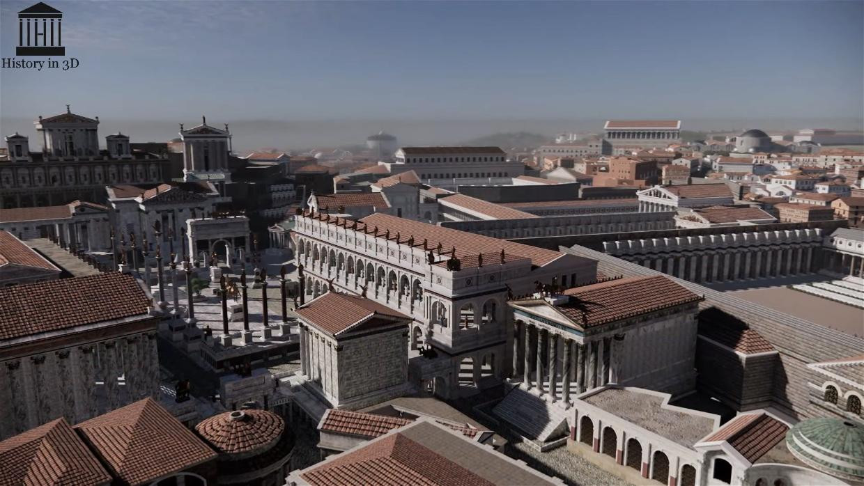 3D 그래픽으로 재현한 고대 로마 도심 이미지 #5