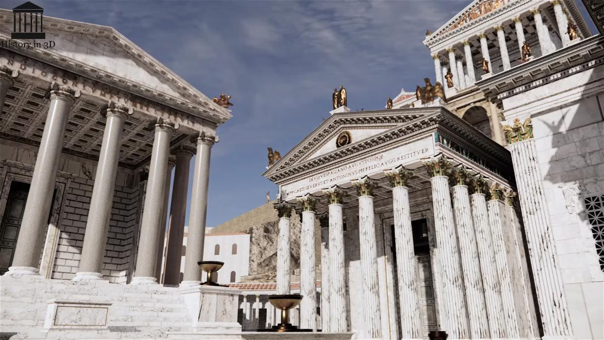 3D 그래픽으로 재현한 고대 로마 도심 이미지 #9