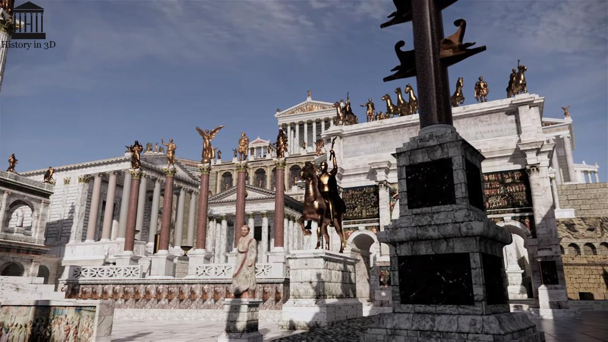 3D 그래픽으로 재현한 고대 로마 도심 이미지 #21